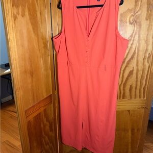 Banana Republic Vibrant Orange Dress Size 20.